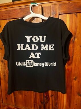 Like NEW Disney crop shirt